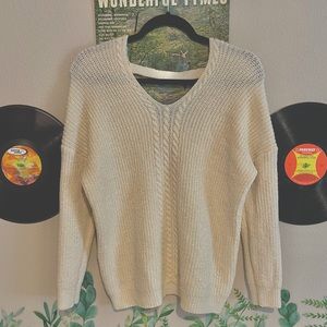 Women's small, cream sweater